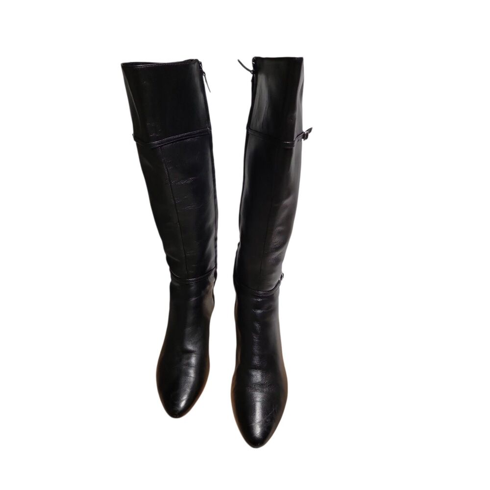 Cole Haan Womens Black Leather Boots 9.5 B